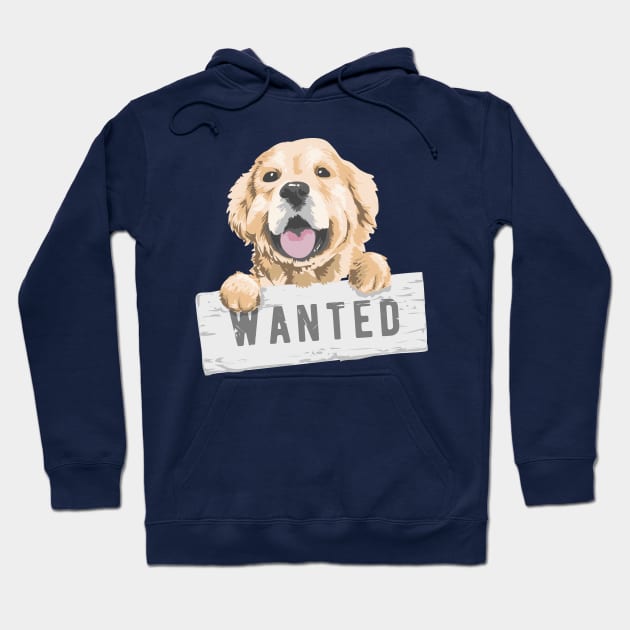 dog wanted Hoodie by Mako Design 